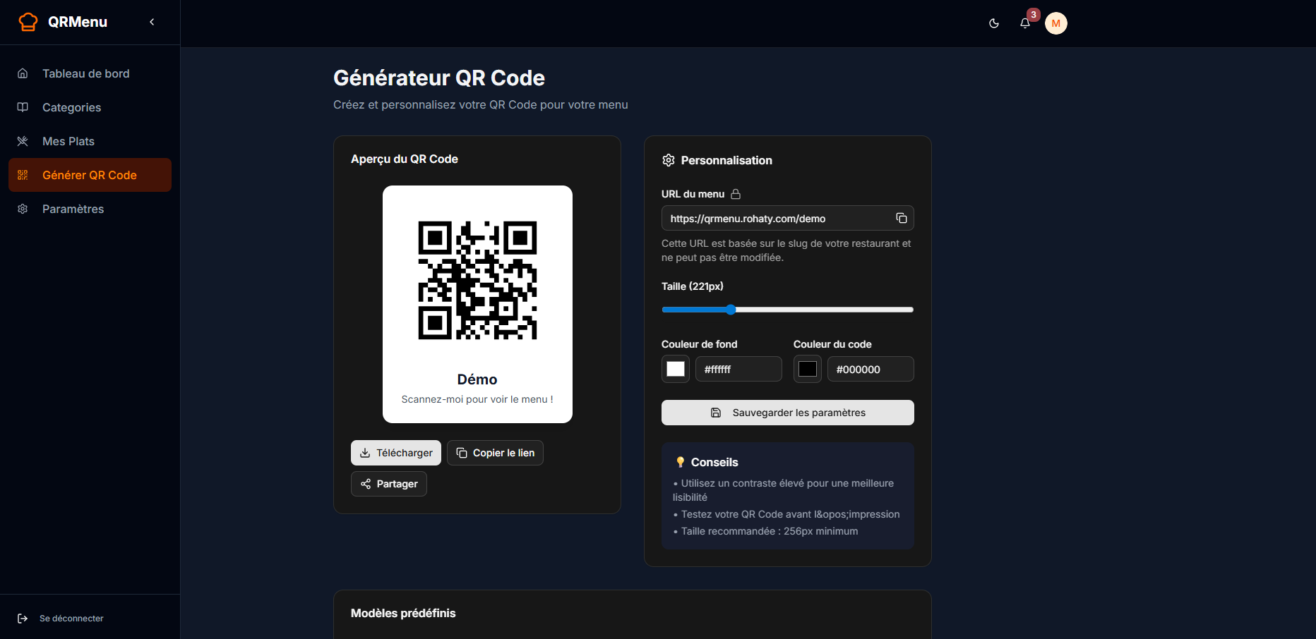 QR Code Dark